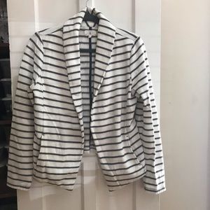 Lou & Grey size S striped sweater jacket